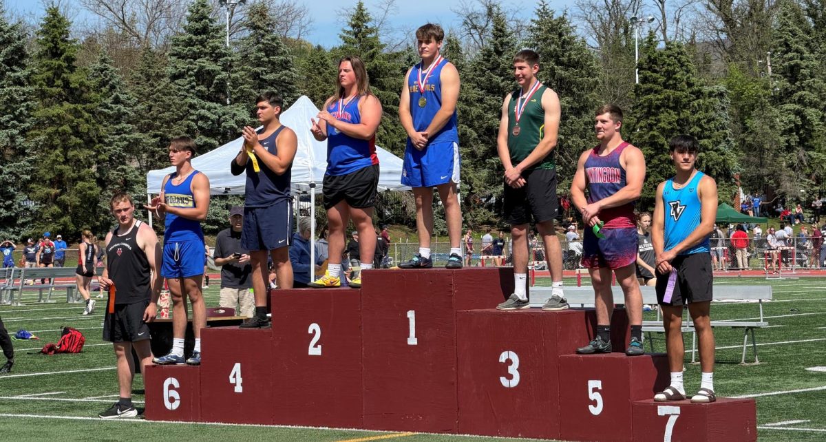 Jayce Quick dominated the discus field to win the event by 12 feet.